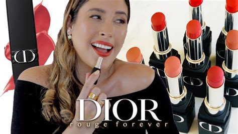 rouge dior forever transfer proof lipstick swatches